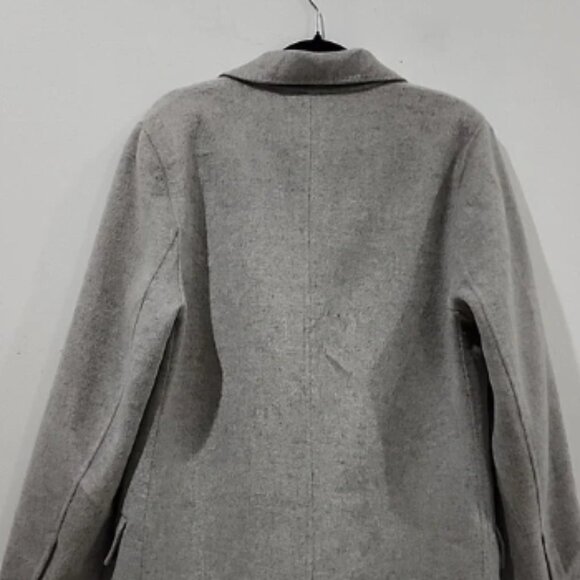 Cynthia Rowley Double- Breasted Wool-Felt Coat (SZ 40) - Picture 7 of 8